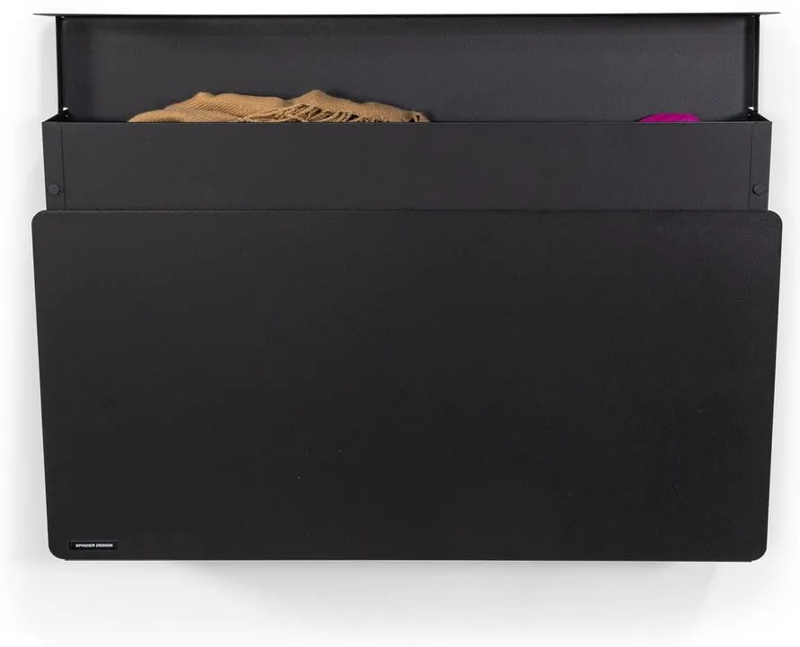 Черна метална накланяща се/висяща стойка за обувки 78x48x13 cm Luigi – Spinder Design