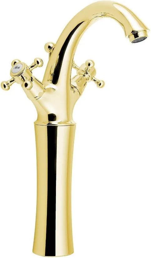 Стояща батерия за мивка в златист цвят Antea – Sapho