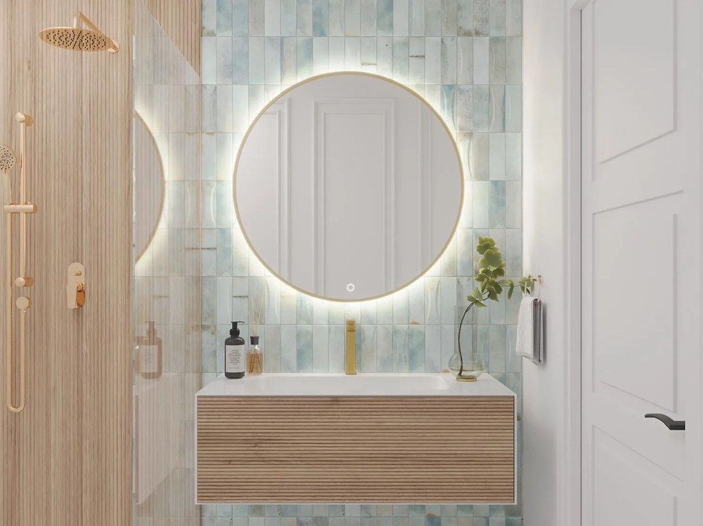 Огледало Bine A LED-Диаметър: 80 cm