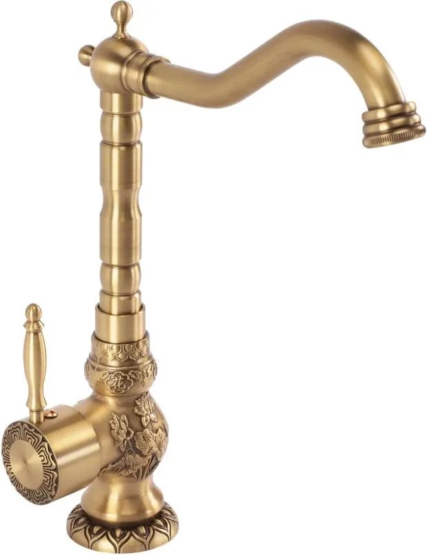 REA-B2500 - Смесител за умивалник VENICE, 32 см, матирано златно покритие