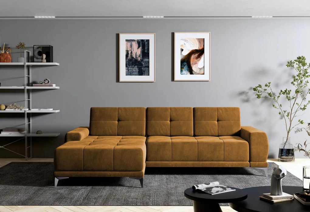 Ъглов диван Savana-Left-Moustardi