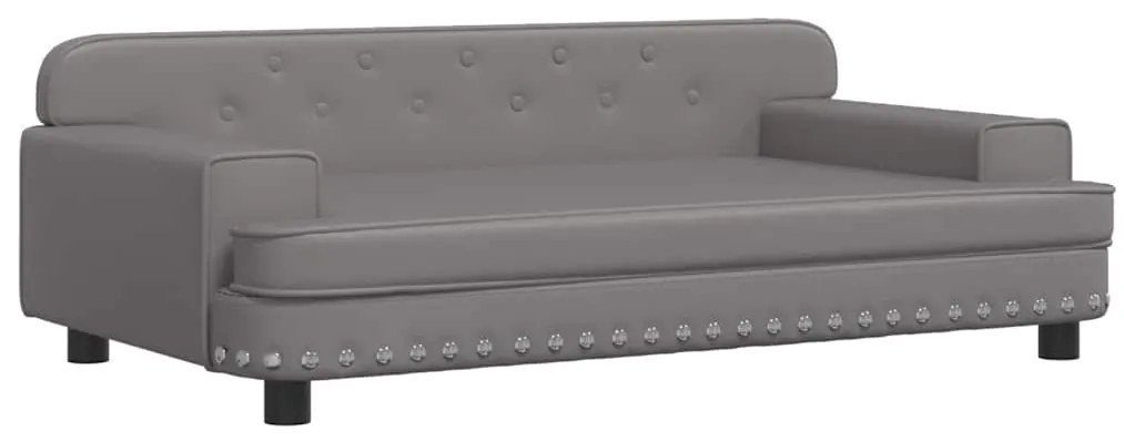 3196290 vidaXL Детски диван сив 90x53x30 см изкуствена кожа