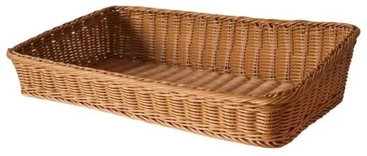 Панер правоъгълен PVC кафяв 58x33x12 cм, GCC (674053B-OT) - Horecano