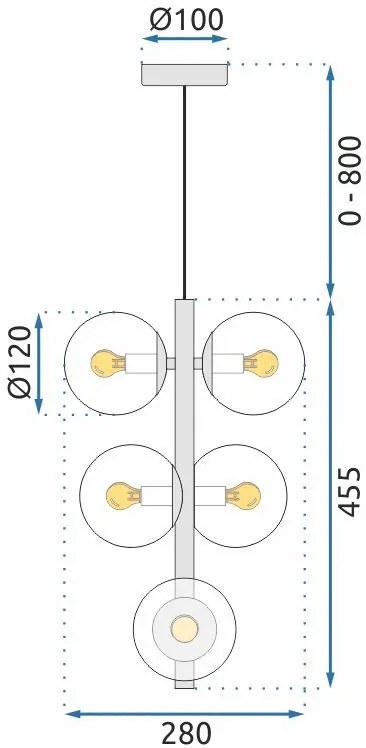 Лампа APP1163-6CP