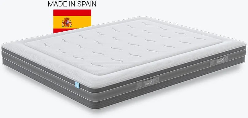 Матрак isleep, Ice Hybrid, 90x190x28, Среден към твърд, Покет пружина