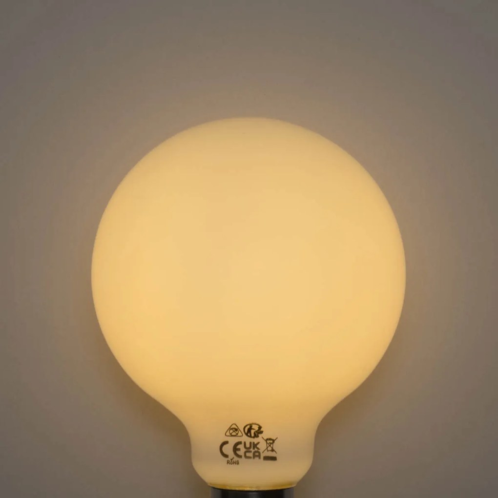 Комплект от 5 димируеми на 3 стъпки LED опалови крушки E27 G95 4W 450 lm 2700K