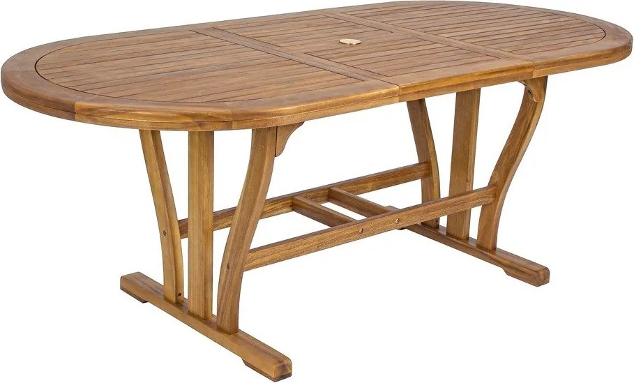 Градинска маса за хранене от масивна акация 90x150 cm Noemi – Bizzotto