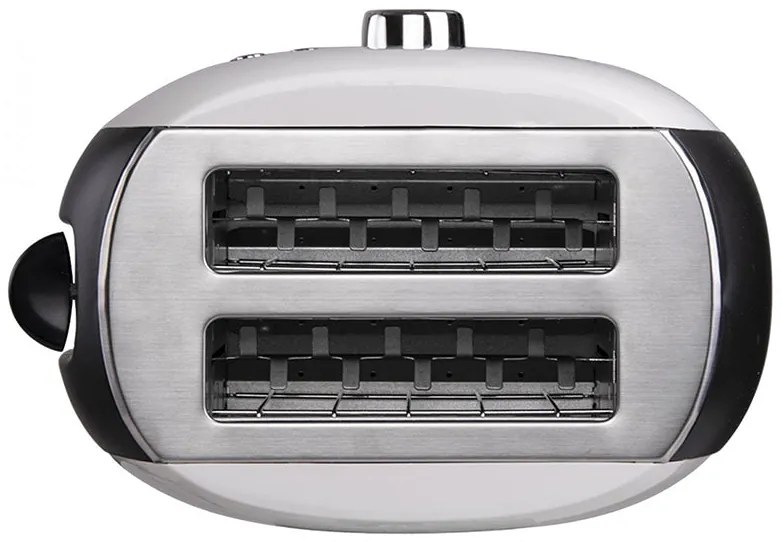 Тостер за хляб ZEPHYR ZP 1440 X, 800W, За 2 филийки, 7 степени на запичане, Бял/черен