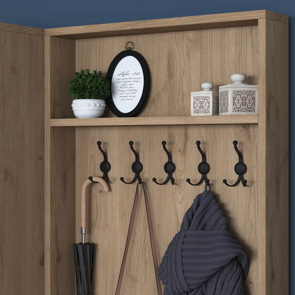 Портманто P6, цвят Орех Бял