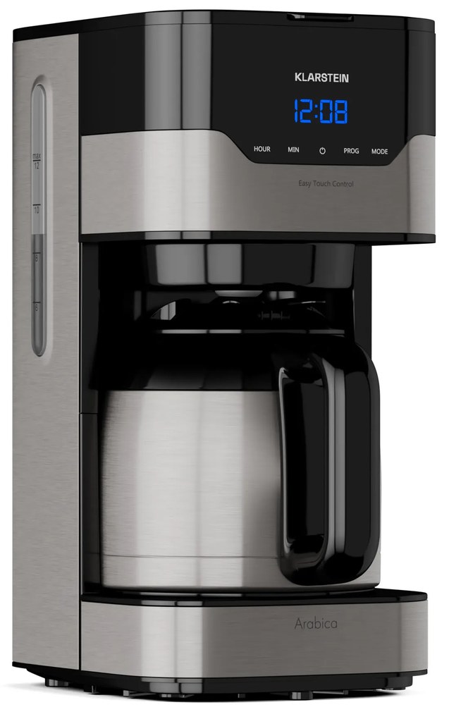 Klarstein Arabica 900W, кафе машина, 1.2 l, EasyTouch Control, сребърна