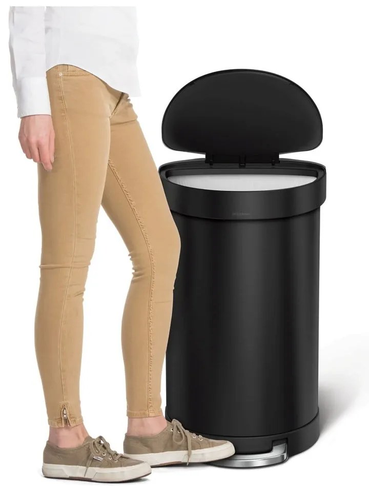 Кошче с педал от неръждаема стомана 45 л - simplehuman