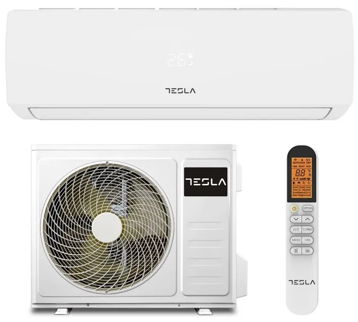 Инверторен климатик Tesla TT51EX21-1832IA, 18000 BTU, Клас A++/А+, До 40 м2, LED дисплей, Турбо, Режим на сън, Бял