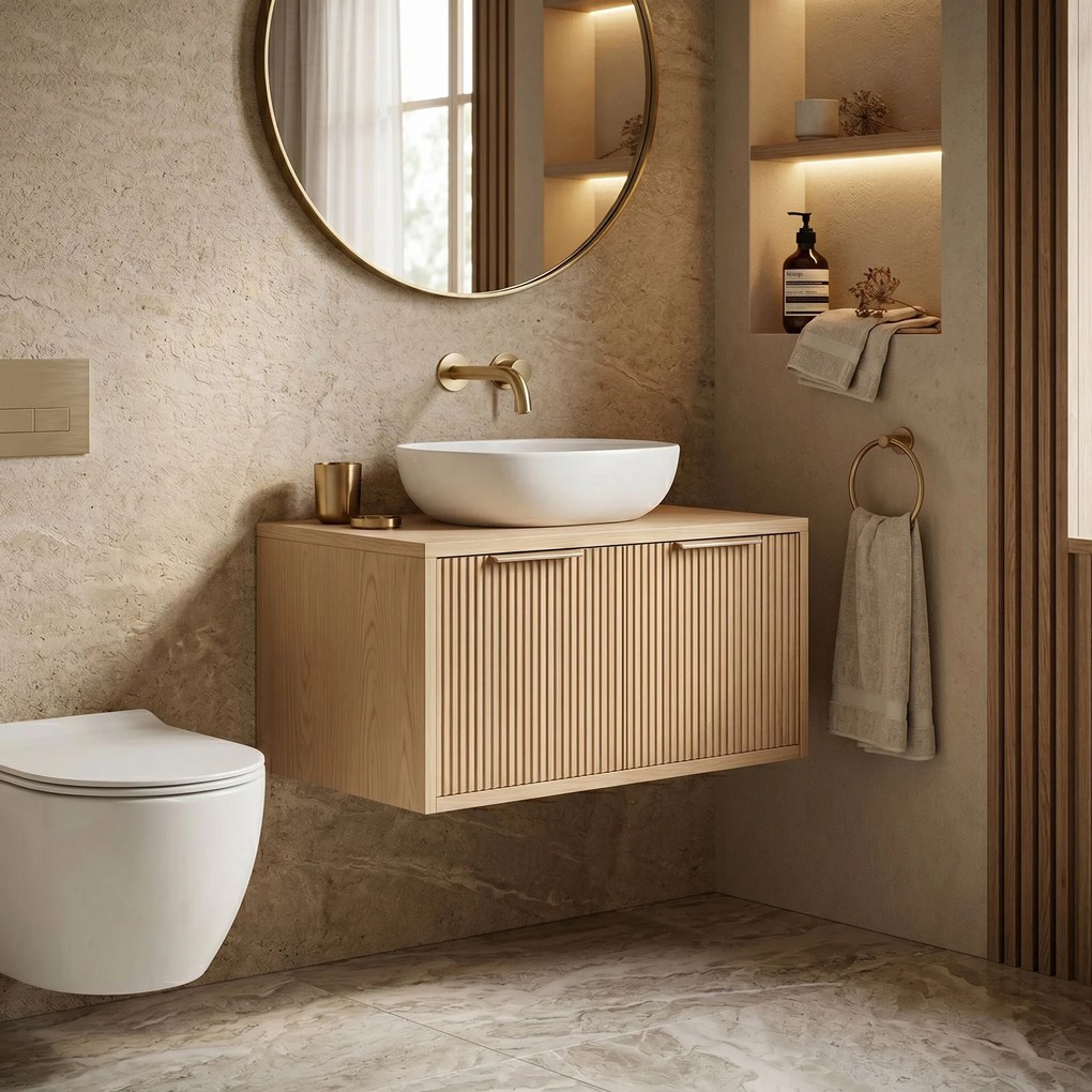 Шкаф за мивка Rea Core 80cm Beige