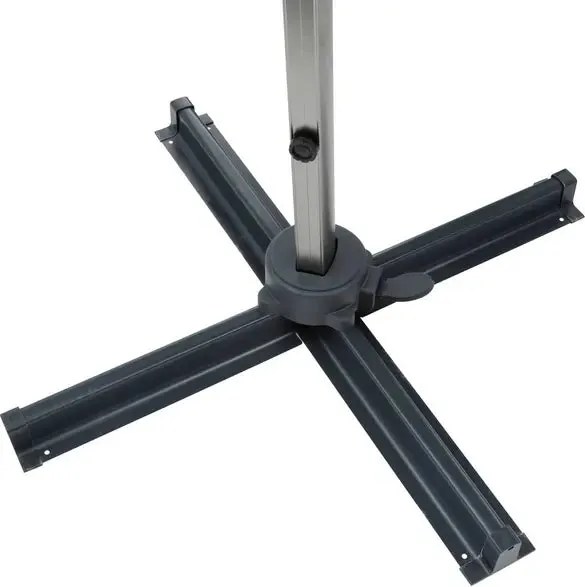 Градински чадър със странична стойка Hesperide Equador, Анодизиран,4x3 m - Сиво/Таупе