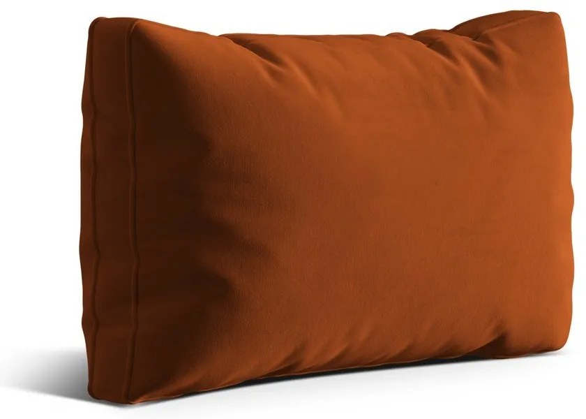Теракотена кадифена възглавница за диван Kemi – Cosmopolitan Design