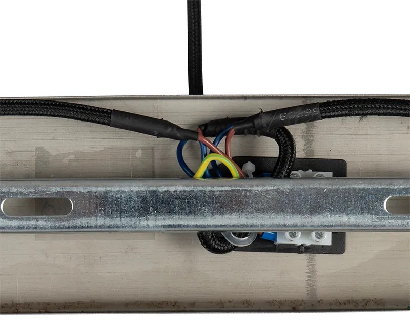 Висяща лампа в стил Арт Деко месинг със зелено стъкло 3-светлина - Pallon