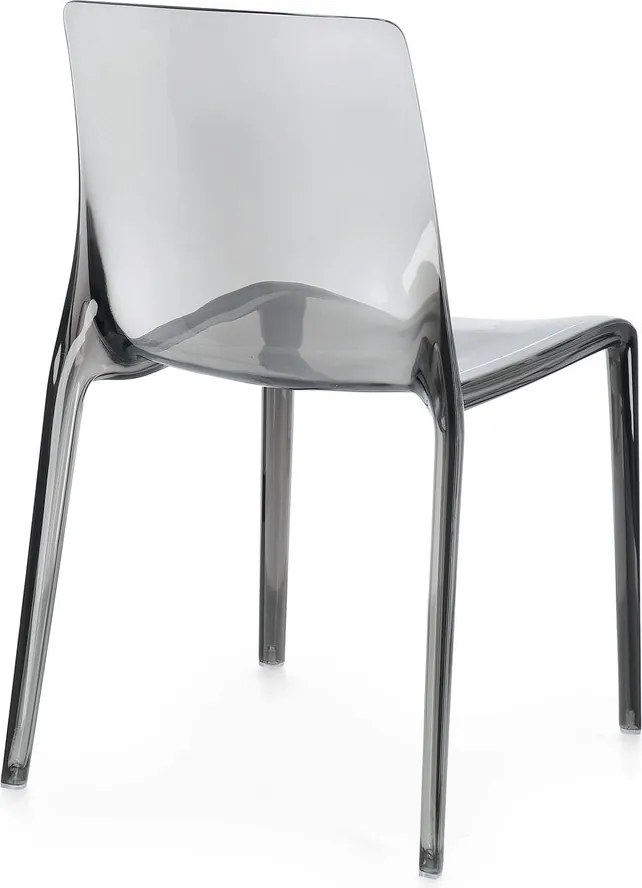 Сив пластмасов градински стол Adele – Bizzotto