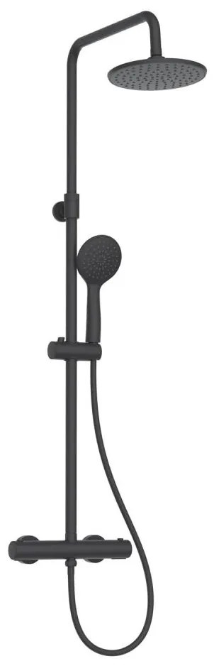 BATH DELUXE 31-130-41-02-02 - Душ комплект с кранче HOUSTON матов черен