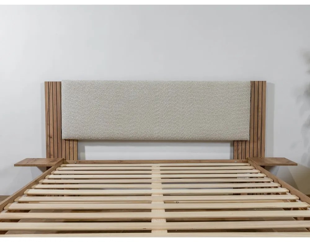 Бежово двойно легло с включена подматрачна рамка 140x190 cm Lior – Bobochic Paris