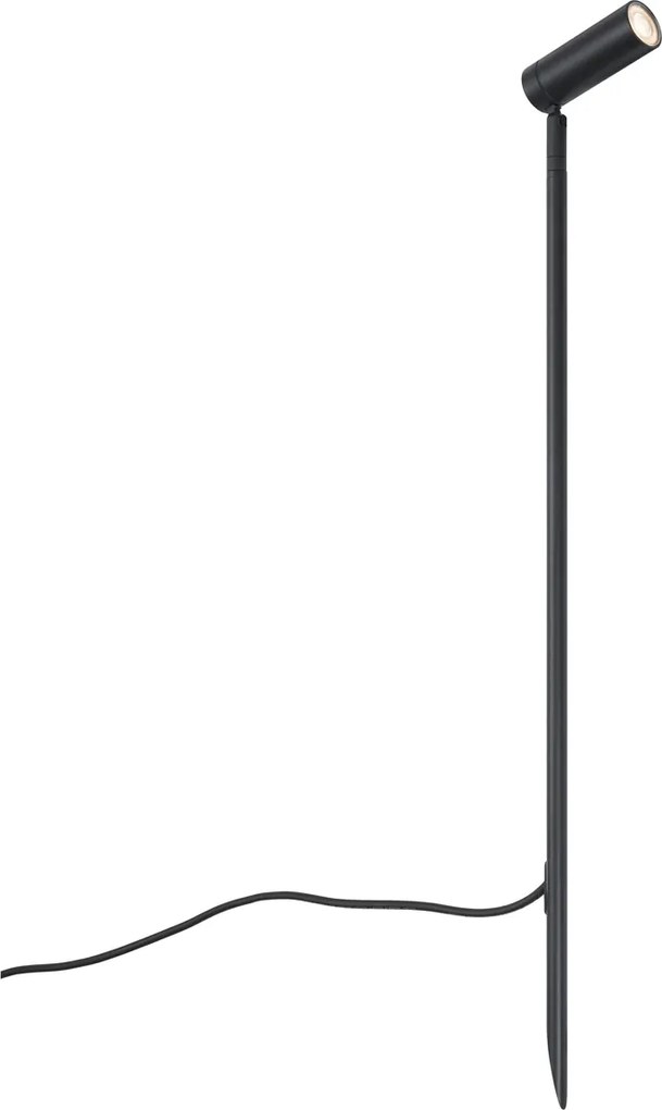 Прожектор черен 80 см вкл. LED регулируем IP65 вкл. кабел и щепсел - Carl