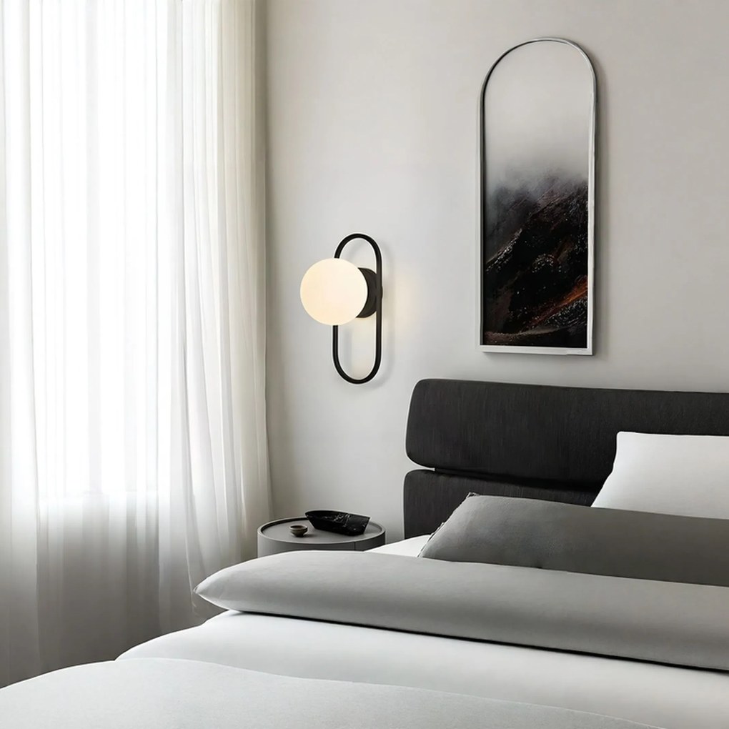 Аплик APP1755-1W BLACK WHITE