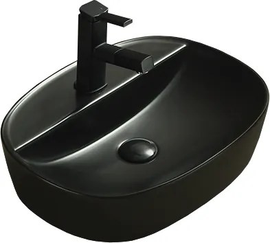 Mexen Iris надплотна мивка 50 x 38 см, черна мат - 21995085