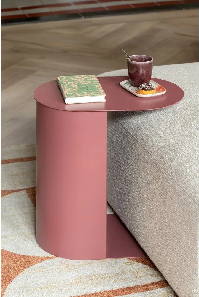 Метални странични масички в комплект 2 бр. 30x45 cm Riqueza Oval – Leitmotiv