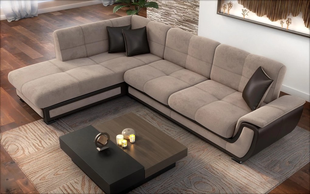 Разтегателен ъглов диван + клик-клак механизъм Принцес II