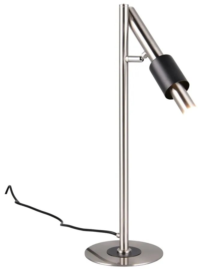 LED настолна лампа в черен и сребрист цвят (височина 50 cm) Ikaris – Trio Select