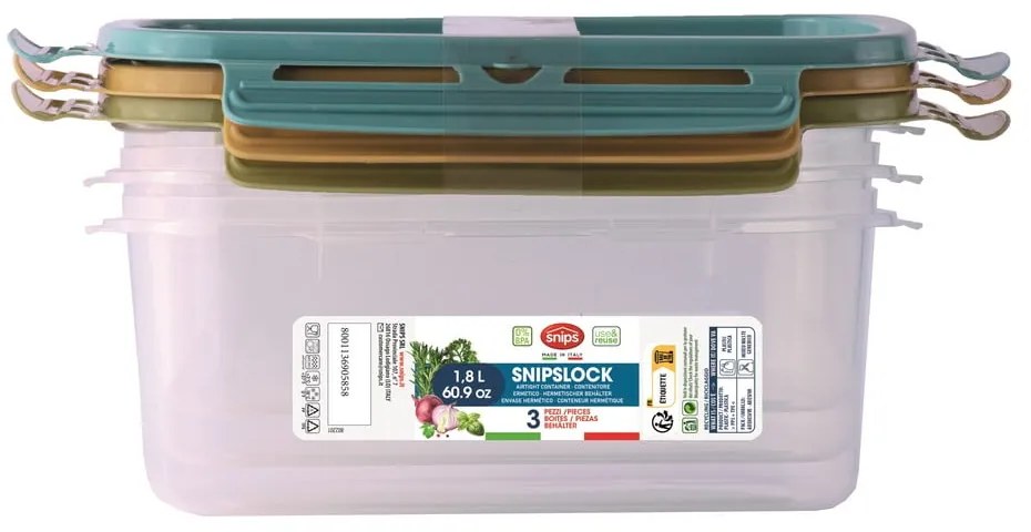 Кутии за храна 3 бр. Snipslock – Snips