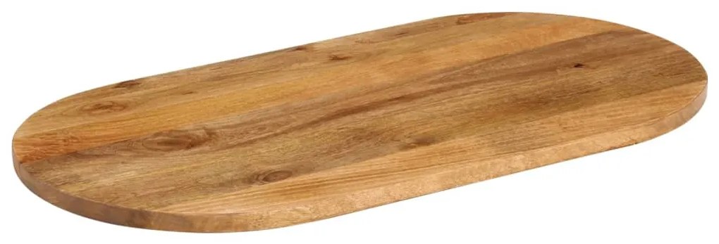 370154 vidaXL Плот за маса, 100x40x3,8 см, овален, масивно дърво манго