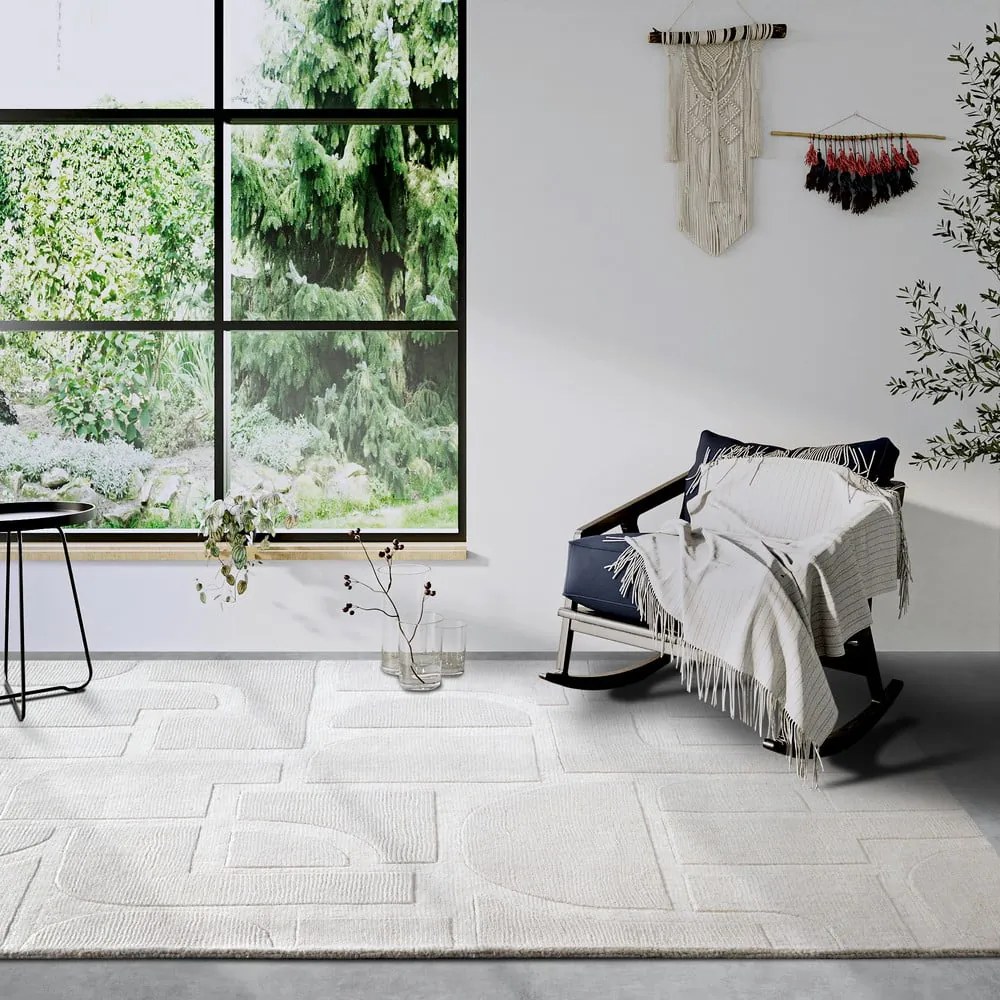 Кремав ръчно изработен вълнен килим 190x280 cm Alexis – Villeroy&amp;Boch