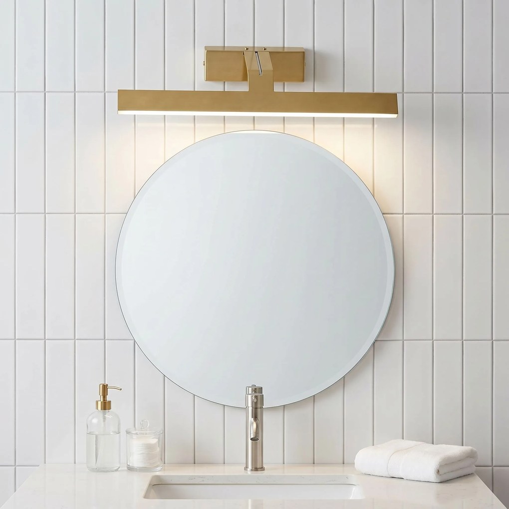 LED аплик за баня SWE007-1W 43cm BRUSH GOLD