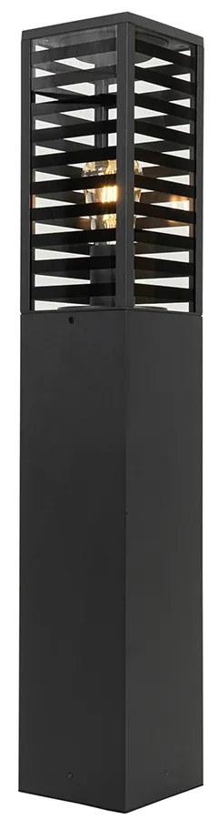 Модерна подова лампа за външен монтаж черна 80 см IP44 - Reims