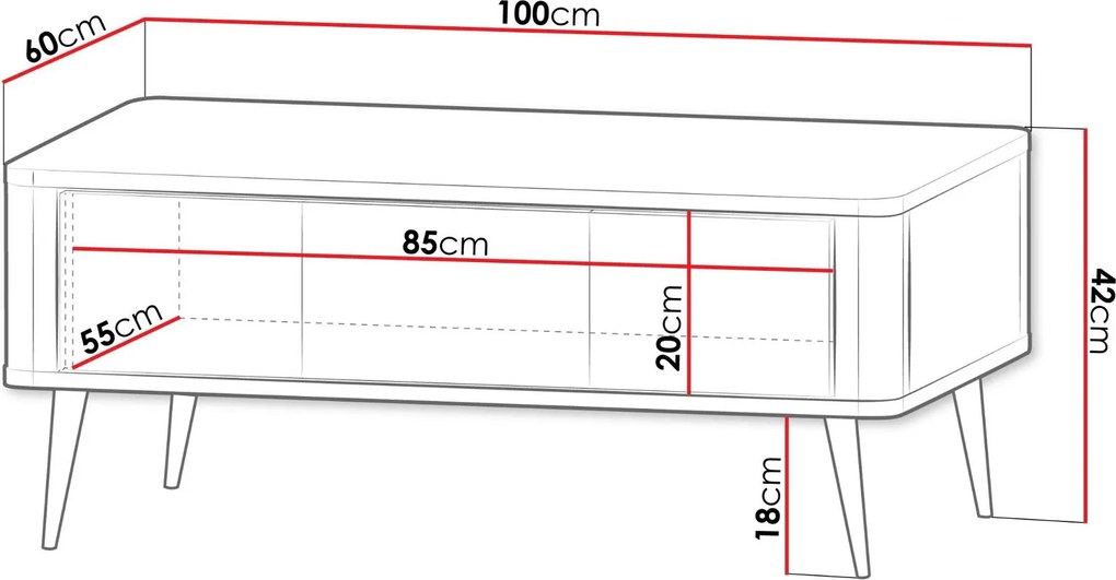 Холна маса Marly Reg-Черно