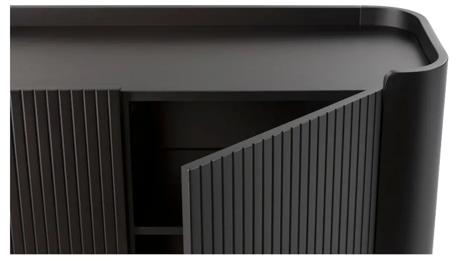 Черна маса за телевизор 180x55x40 cm Willa – MOME