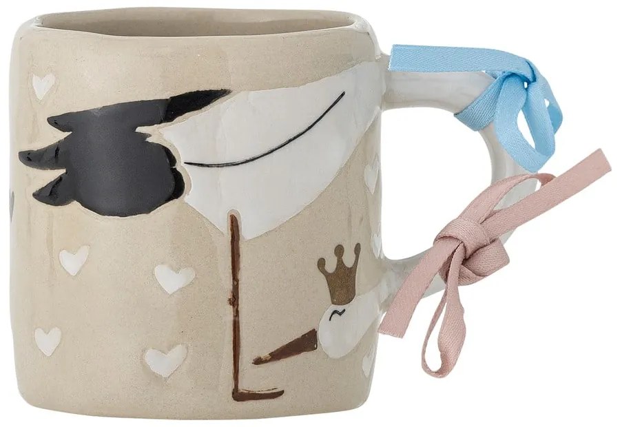 Бежова керамична детска чаша 225 ml Bambino – Bloomingville Mini