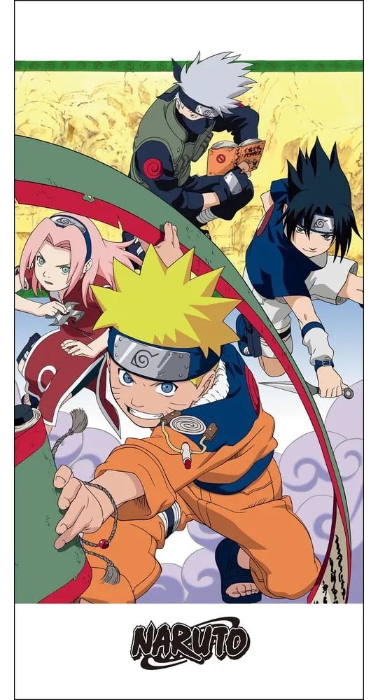 Памучена детска кърпа 70x140 cm Naruto – Jerry Fabrics