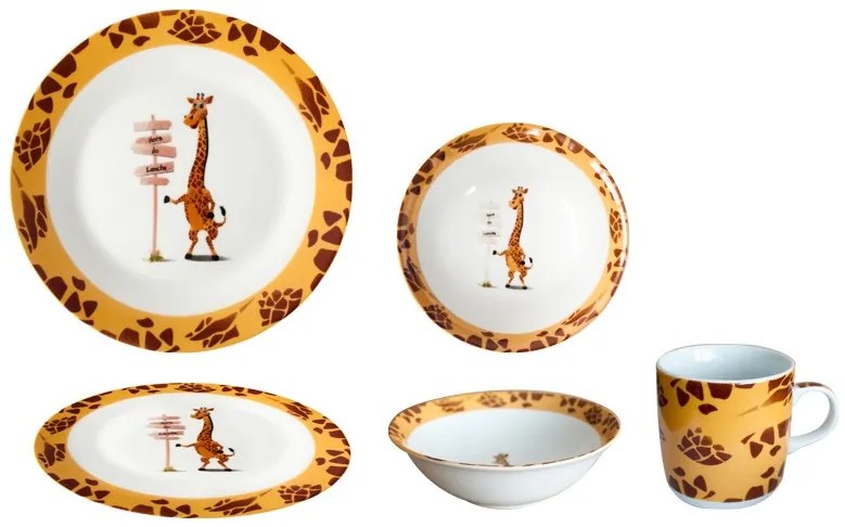 Детски сервиз за хранене 3 части - жирафче (C146)