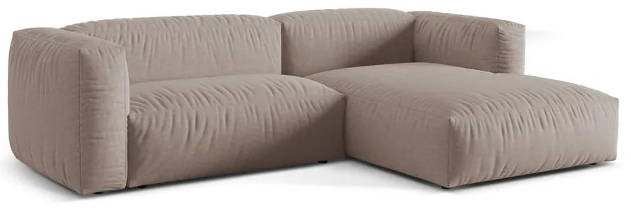 Бежов модулен ъглов диван (десен ъгъл) Martina – Micadoni Home