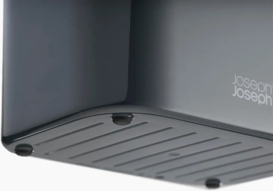 Тъмносива пластмасова стойка за перилни препарати SinkStore – Joseph Joseph