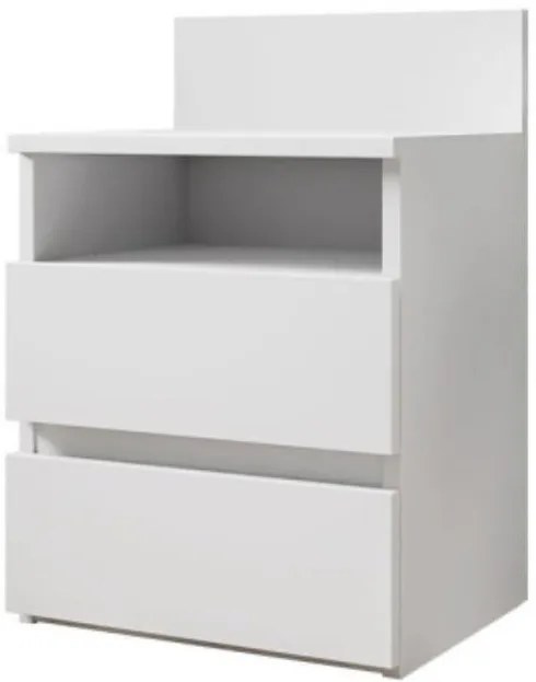 Нощно шкафче Juniper Plus-Бял