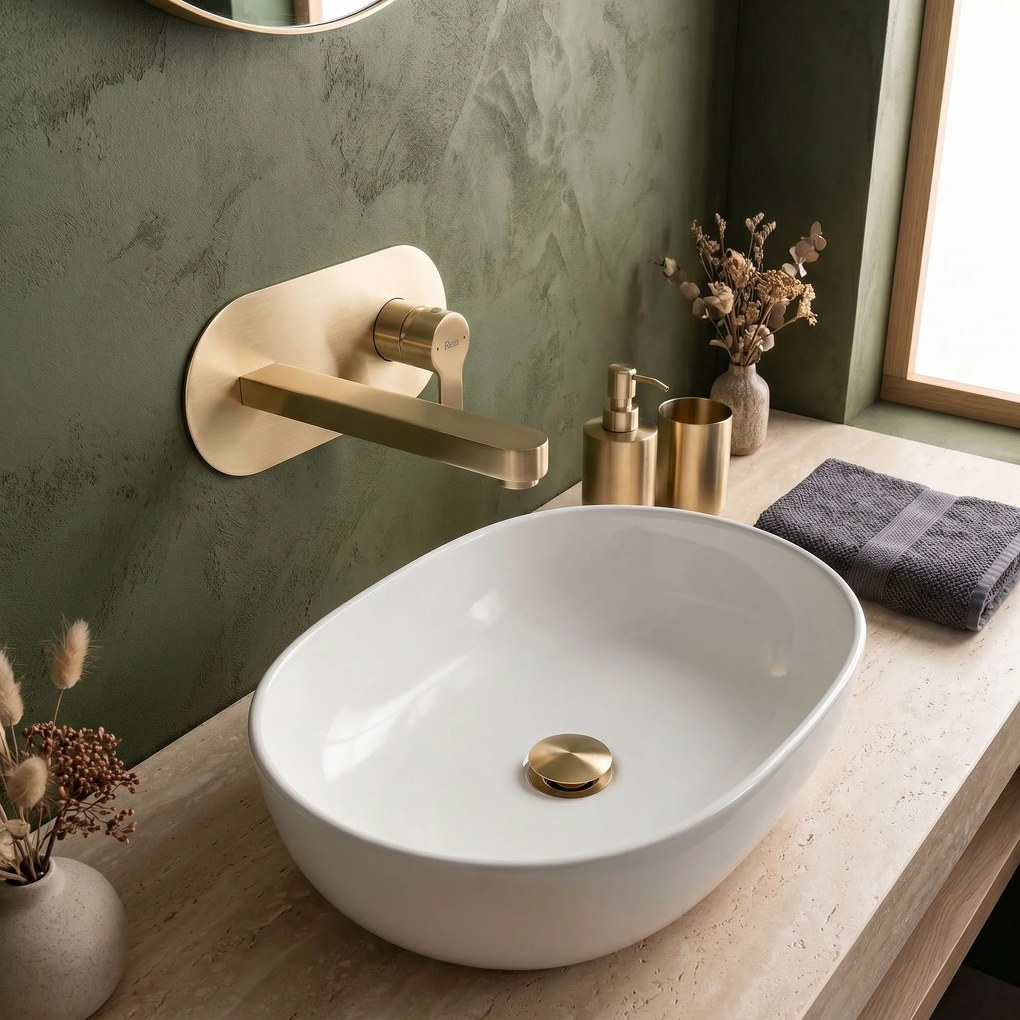 Смесител за вграждане REA Arcos Brush Gold