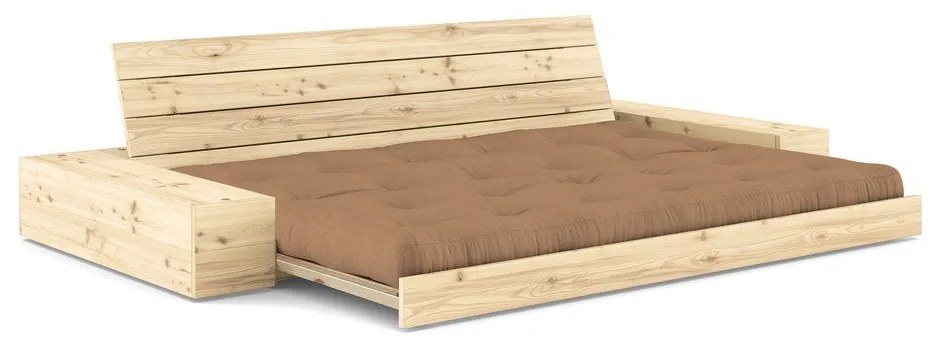 Кафяв разтегателен диван 244 cm Base – Karup Design