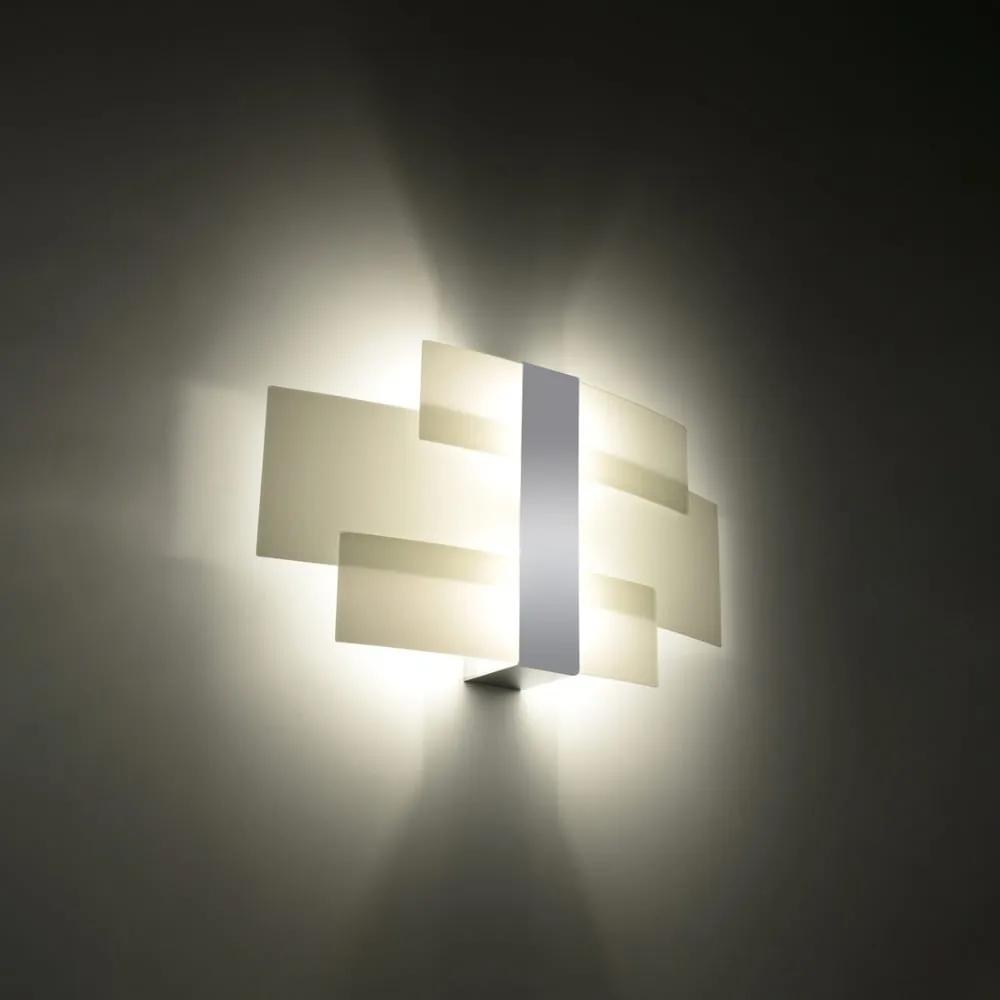 Бяла стенна лампа Marett – Nice Lamps