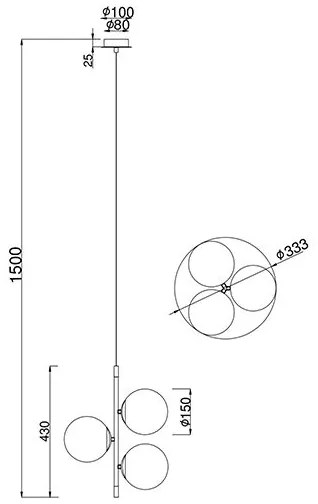 Полилей Maytoni Nostalgia три светлини
