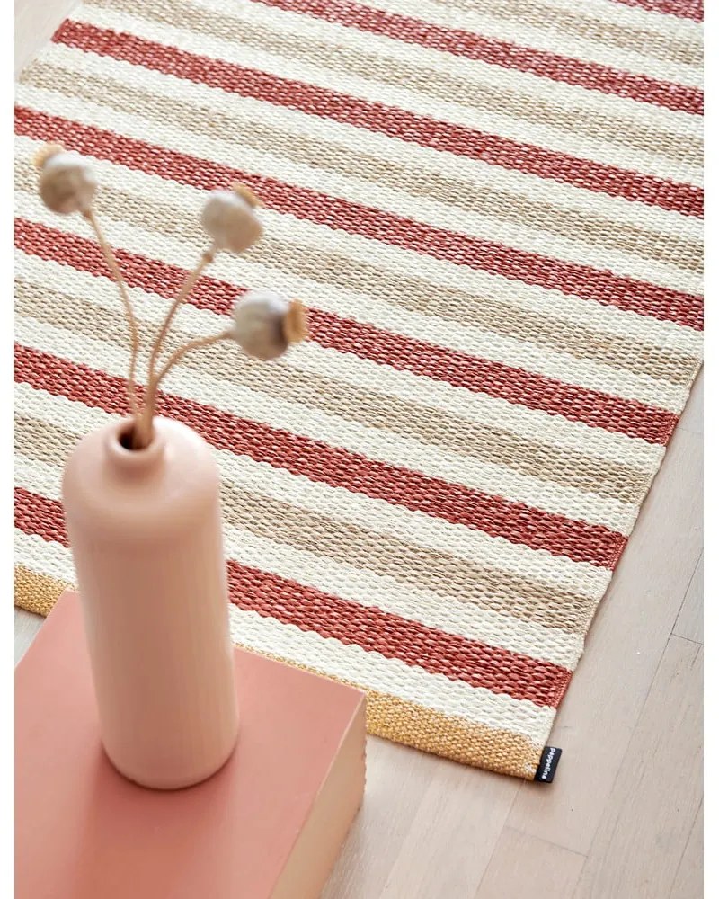 Пътека за открито и закрито в тухлен и кремав цвят 85x200 cm Teo Brick – Pappelina