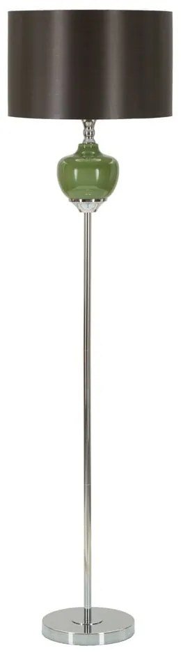 Зелена и сива подова лампа с текстилен абажур (височина 160 cm) Eva – Mauro Ferretti