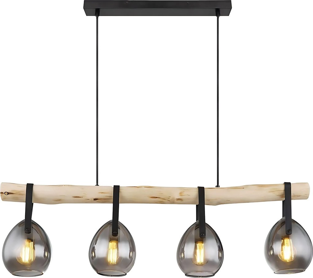 Плафон APP1775-4CP WOOD GREY