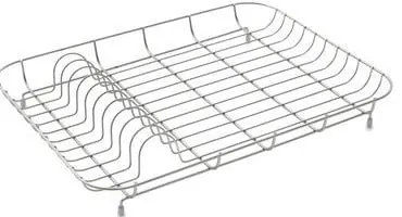 Ниска хромирана телена миялна машина, 43 x 33 x 7 cm - Addis